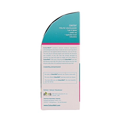 Colourwell 100% Natuurlijke haarkleuring mild zwart 100 Gram