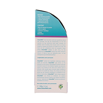 Colourwell 100% Natuurlijke haarkleur donker kastanje bruin 100 Gram