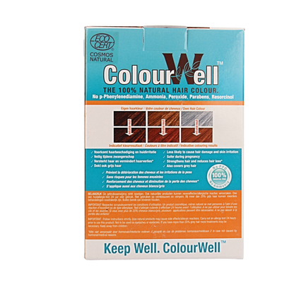 Colourwell 100% Natuurlijke haarkleur koper rood 100 Gram