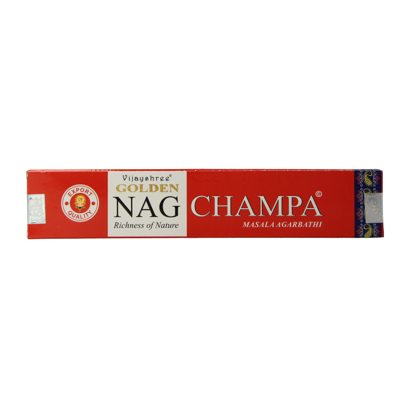 Nag Champa Wierookstokjes golden nag champa incense 15 Gram