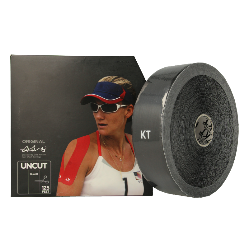 KT Tape Jumbo original roll 38 meter zwart uncut 1 Stuks