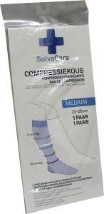 Solvacare Compressiekous wit M 23 - 26 cm 1.00 Paar