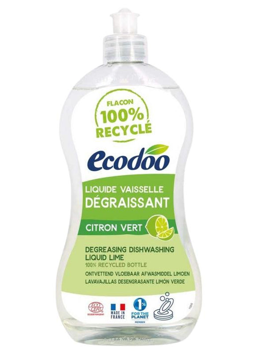 Ecodoo Afwasmiddel vloeibaar ontvettend limoen eco 500 Milliliter