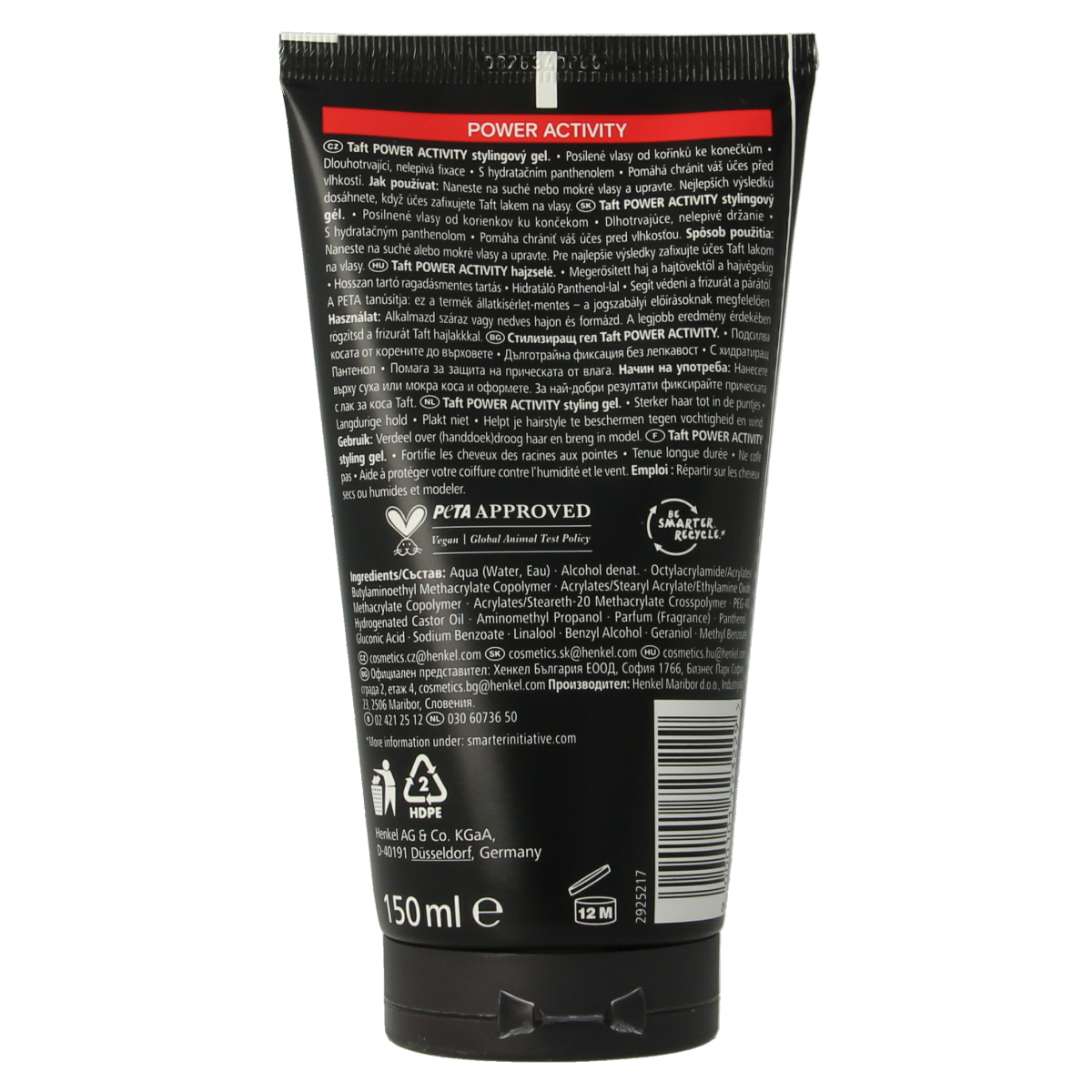 Taft Power active gel 150.00 Milliliter