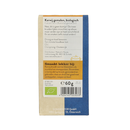 Sonnentor Kummel gemalen bio 60 Gram