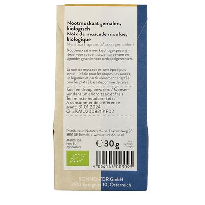 Sonnentor Nootmuskaat gemalen bio 30 Gram