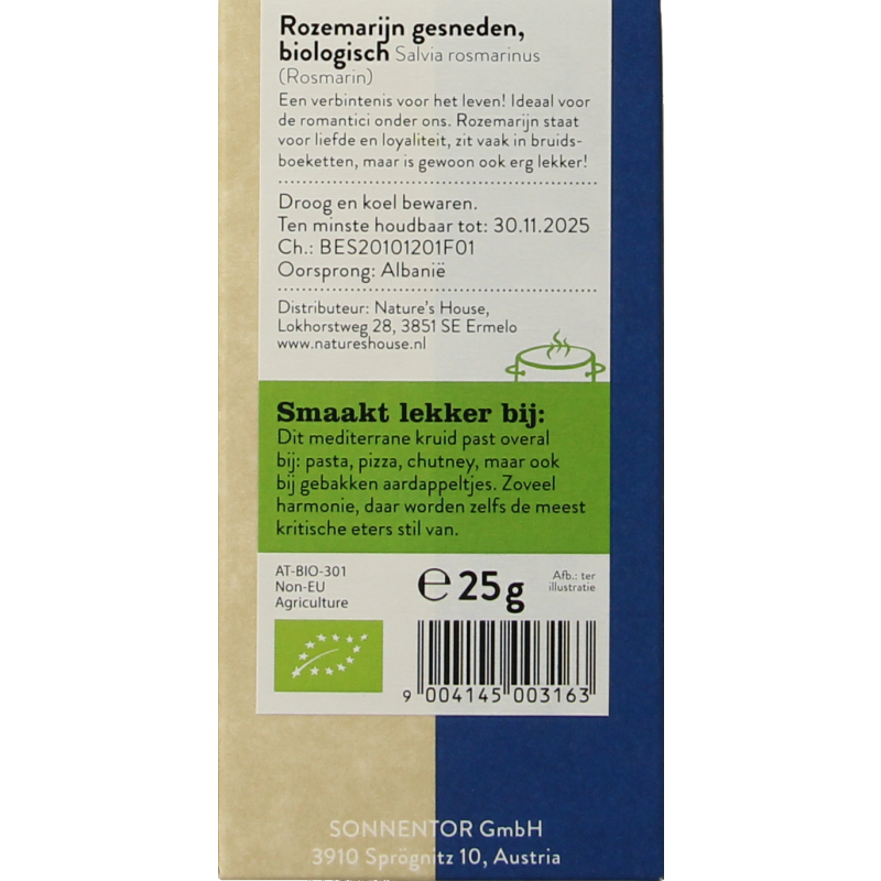 Sonnentor Rozemarijn bio 25 Gram