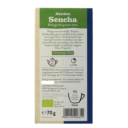 Sonnentor Aardse sencha groene thee bio 70 Gram
