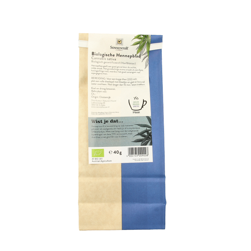 Sonnentor Hennepblad thee los bio 40 Gram