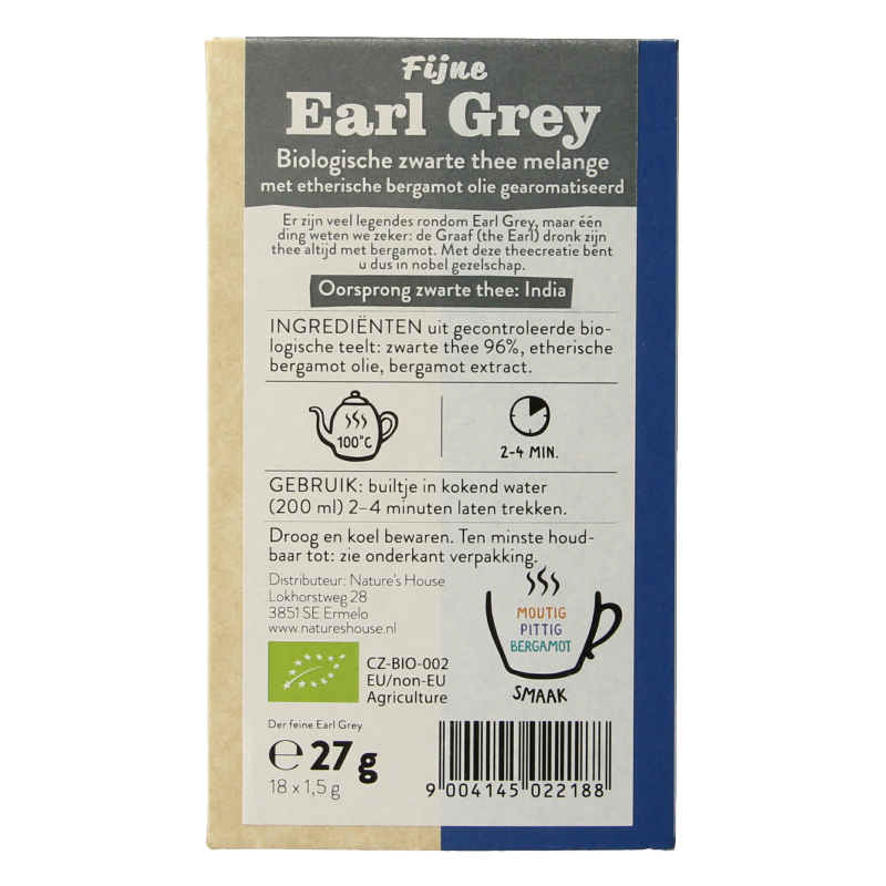 Sonnentor Earl grey thee bio 18 Zakjes