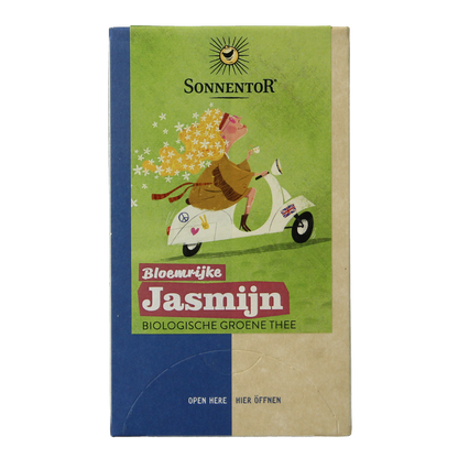 Sonnentor Jasmijn groene thee bio 18.00 Zakjes
