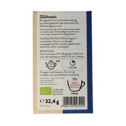 Sonnentor Gluhwein kruidenmix builtjes bio 20 Zakjes