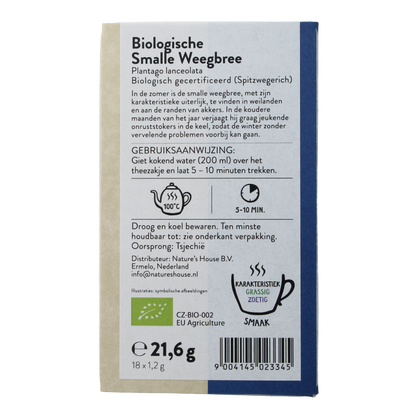 Sonnentor Smalle weegbree thee bio 18 Zakjes