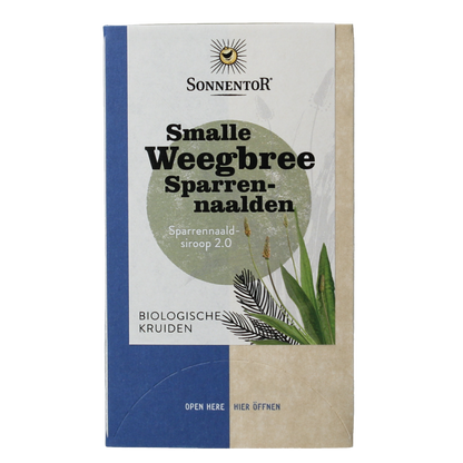 Sonnentor Smalle weegbree sparrennaald bio 18 Zakjes
