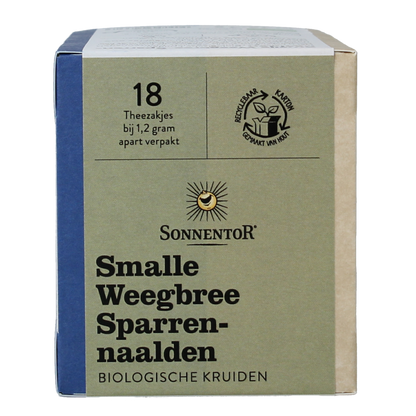 Sonnentor Smalle weegbree sparrennaald bio 18 Zakjes