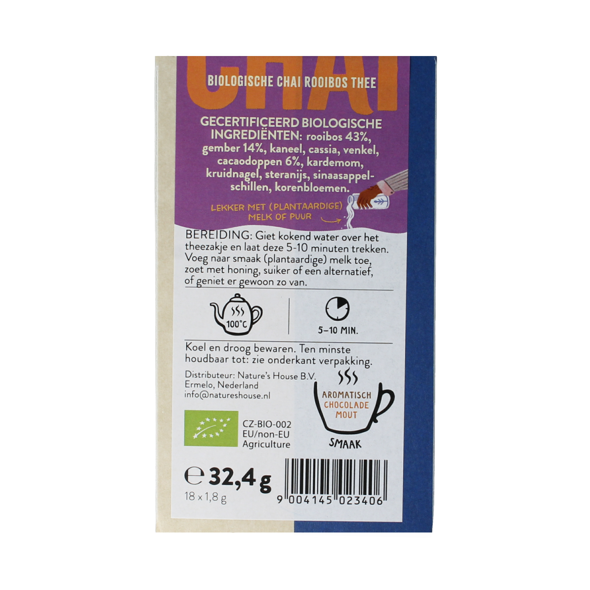 Sonnentor Rooibos chai thee bio 18.00 Zakjes