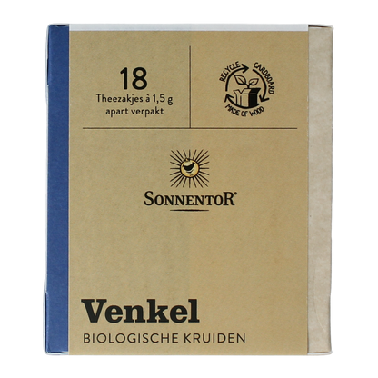 Sonnentor Venkel thee bio 18.00 Zakjes