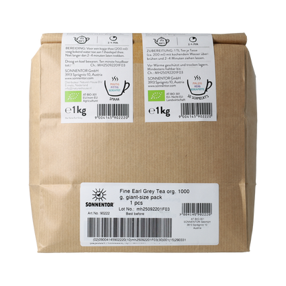 Sonnentor Earl Grey zwarte thee los bio 1.00 Kilogram