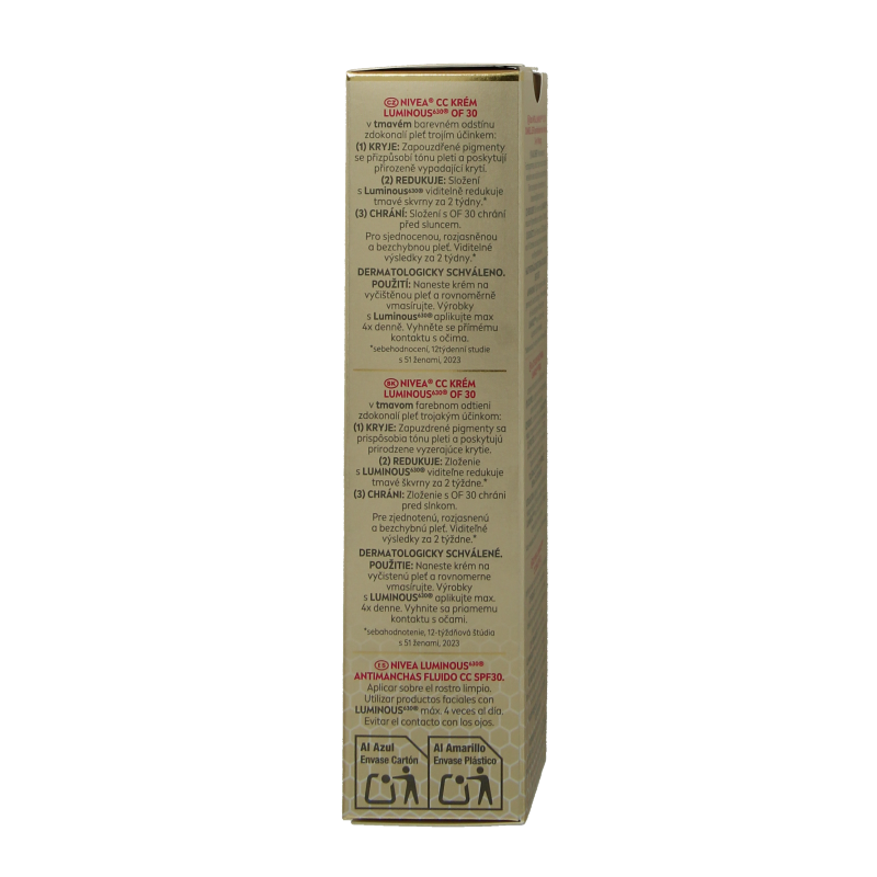 Nivea Cellular luminous 630 fluid dark SPF30 40 Milliliter