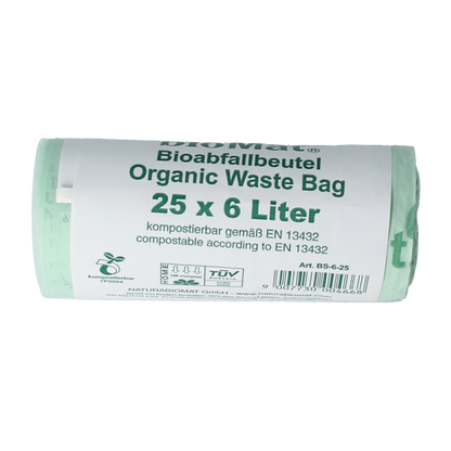 Biomat Wastebag compost 6 liter 25 Stuks