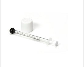 Blockline Oradose mini kinderveilige dop 18mm + 1ml spuit 50 Stuks
