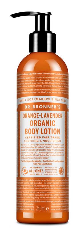 Dr Bronners Bodylotion sinaas/lavendel 240.00 Milliliter