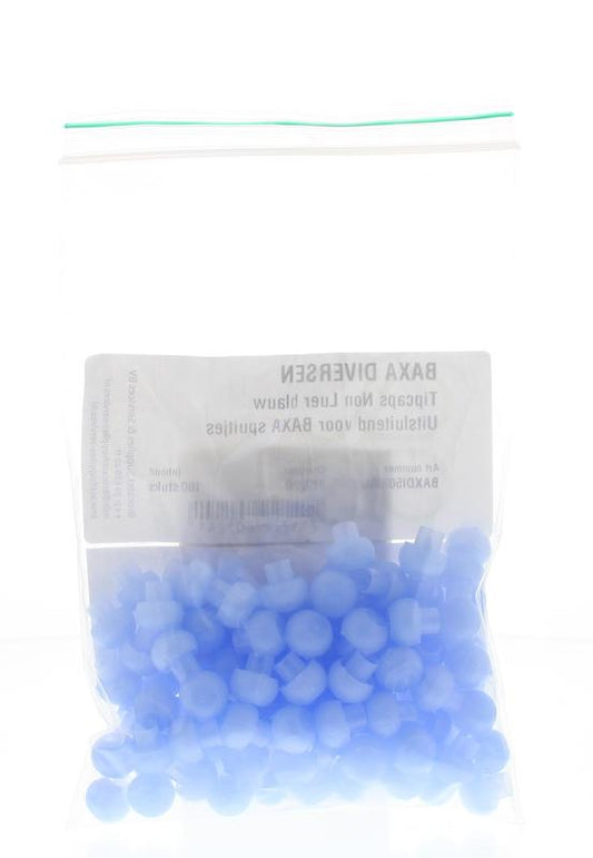 Baxa Tipcaps doseerspuit non luer blauw 100 Stuks