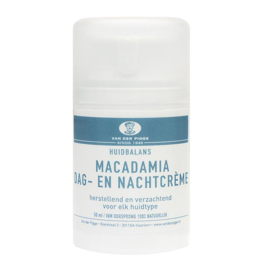 van der Pigge Huidbalans dag en nachtcreme macadamia 50 Milliliter