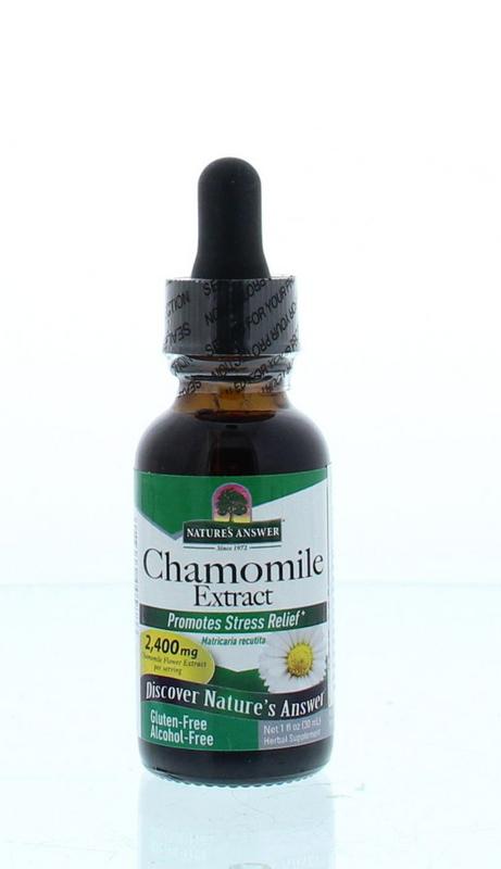 Natures Answer Kamille extract 1:1 alcoholvrij 30 Milliliter