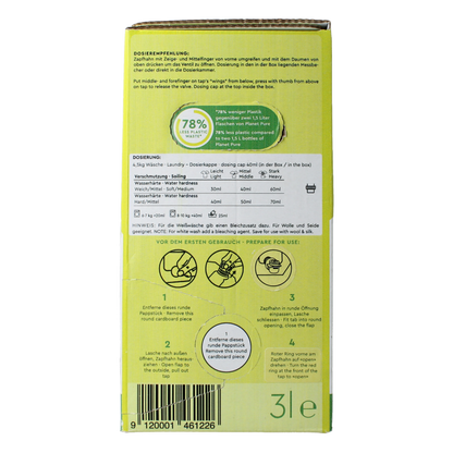Planet Pure Wasmiddel vloeibaar universeel lavendel 3 Liter