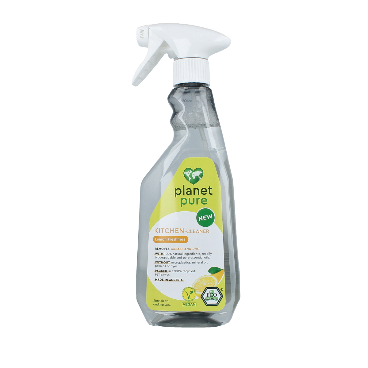 Planet Pure Keukenreiniger lemon spray 500.00 Milliliter