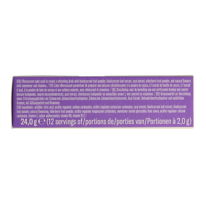 Waterdrop  Microdrink boost blackcurrant bruistabletten 12 Stuks