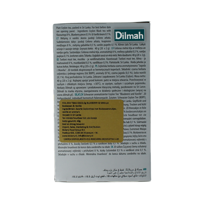 Dilmah Blueberry & vanilla fun tea 20.00 Zakjes