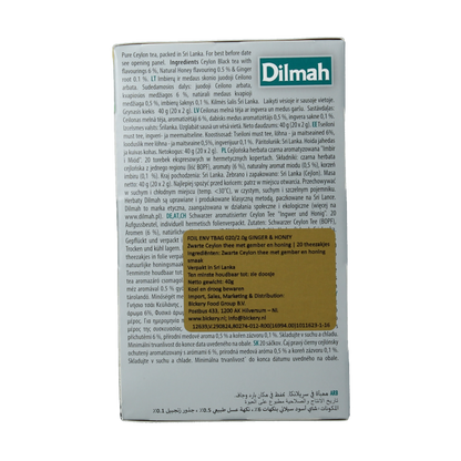 Dilmah Ginger & honey fun tea 20 Zakjes