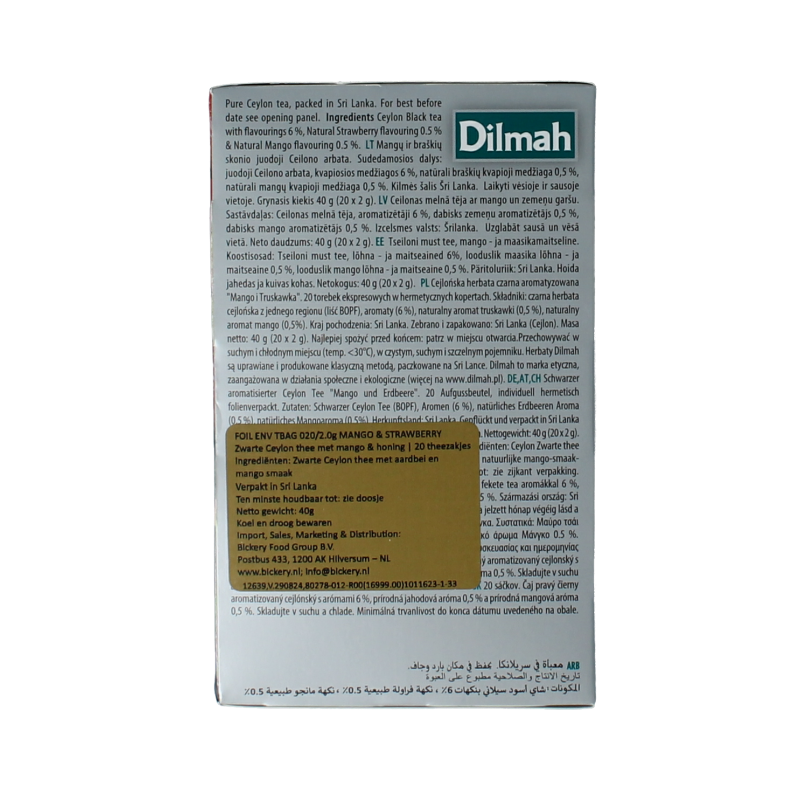 Dilmah Mango & strawberry fun tea 20 Zakjes