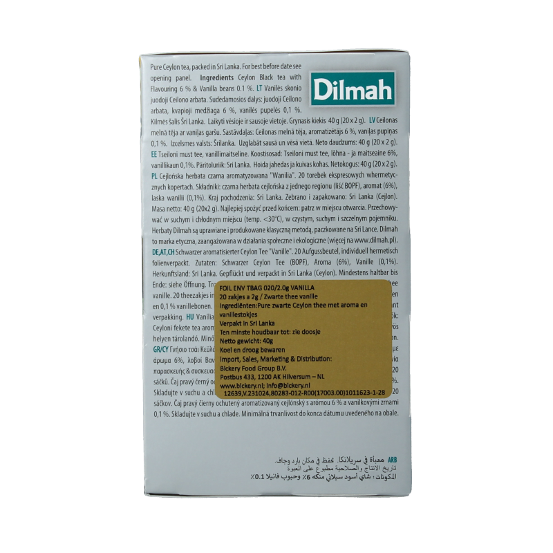 Dilmah Vanilla fun tea 20 Zakjes