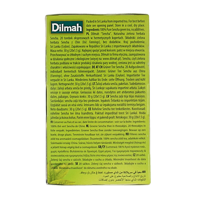 Dilmah Sencha green tea selection  20 Zakjes