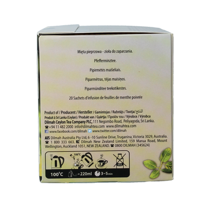 Dilmah Peppermint tea herbal infusion 20 Zakjes