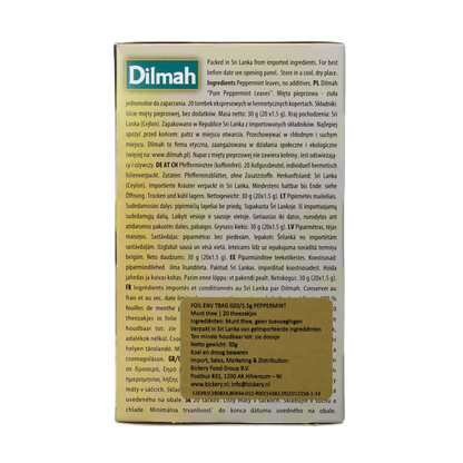 Dilmah Peppermint tea herbal infusion 20 Zakjes