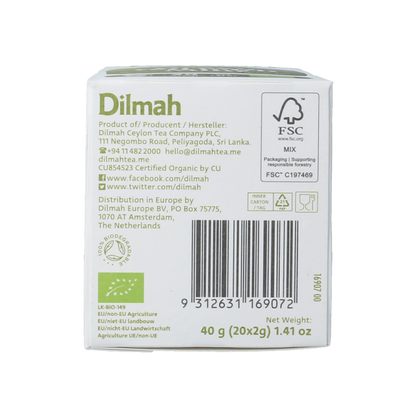 Dilmah Green tea with mint bio 20 Zakjes