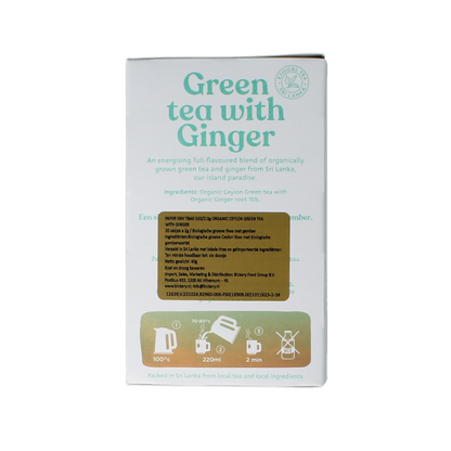 Dilmah Green tea with ginger bio 20 Zakjes