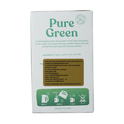 Dilmah Pure ceylon green tea bio 20 Zakjes