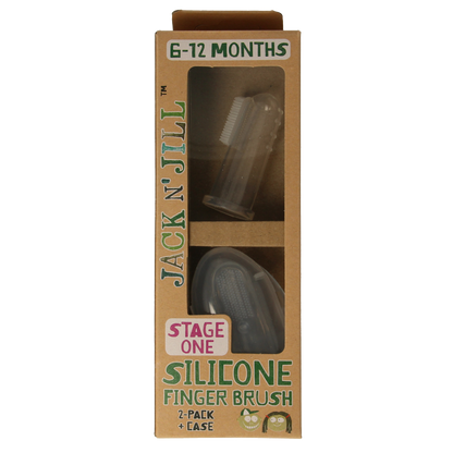 Jack N Jill Silicone finger brush 2 Stuks
