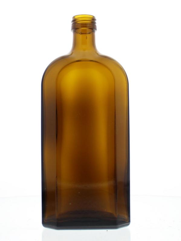 Jacob Hooy Flesje bruin plat         /jh 500 Milliliter