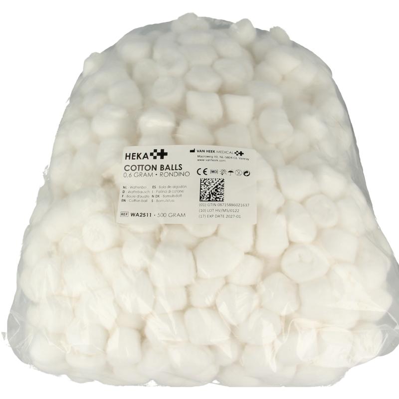 Heka Wattenbollen rondino 0.6 gram 500 Gram