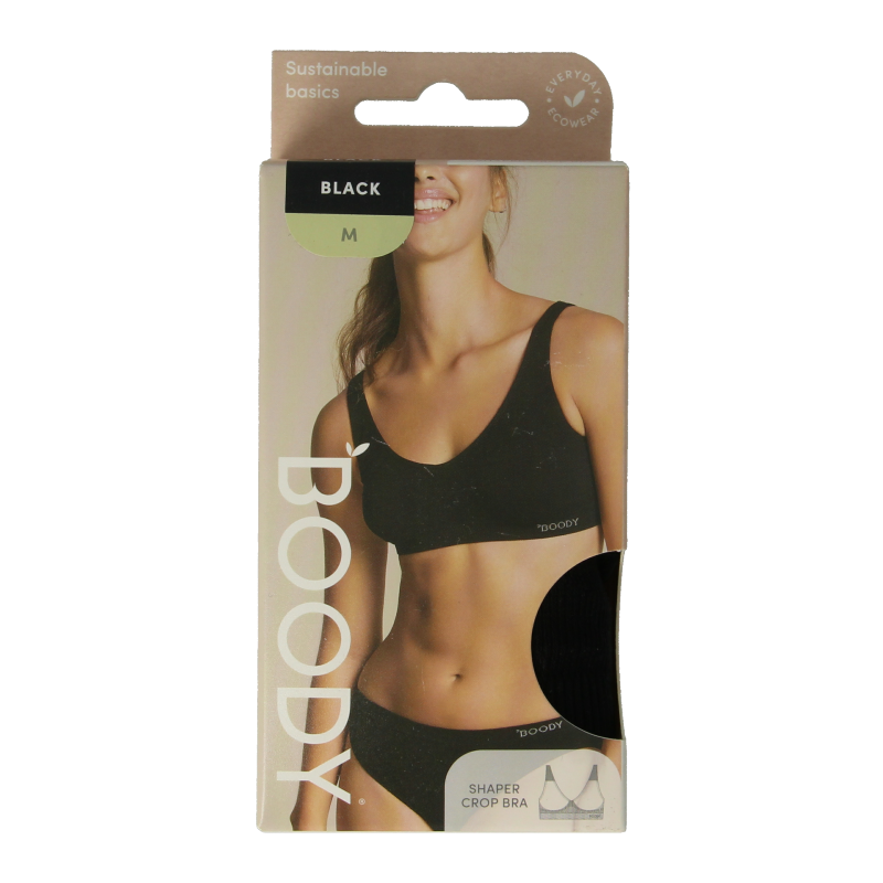 Boody  Shaper crop bh zwart M 1 Stuks