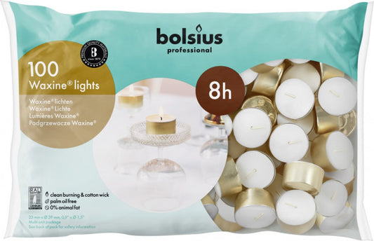 Bolsius Waxinelicht 23/39 wit 8h 100.00 Stuks