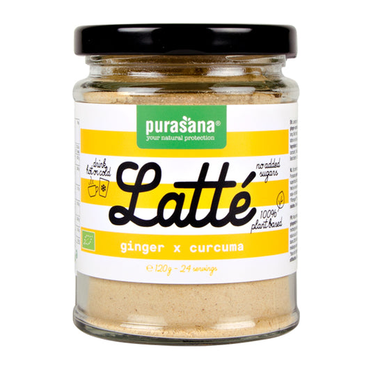 Purasana Latte gember/curcuma vegan bio 120 Gram
