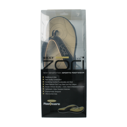 Zori Teenslippers zwart maat 7 38 2/3 tot 39 2/3  1.00 Paar
