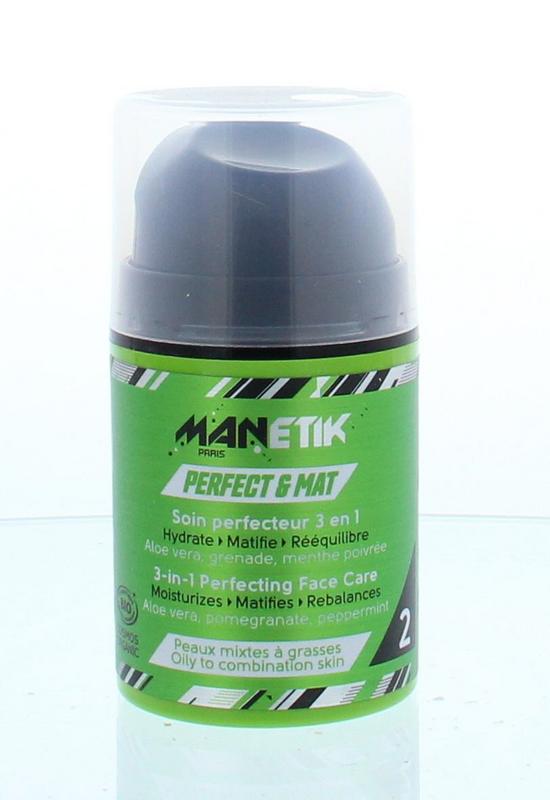 Manetik Perfect & mat 3-in-1 perfecting face care 50 Milliliter